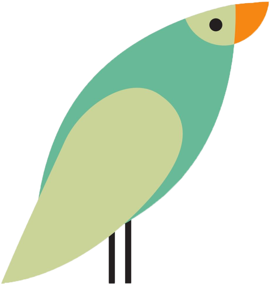 Piktogramm eines Vogels